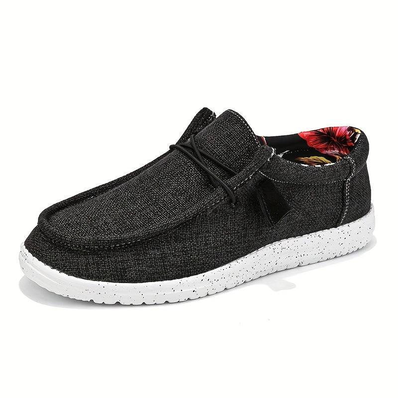 Men's Loafer Shoes With Decorative Shoelaces, Comfy Non-slip Slip On Breathable Shoes Sneakers, Spring And Summer