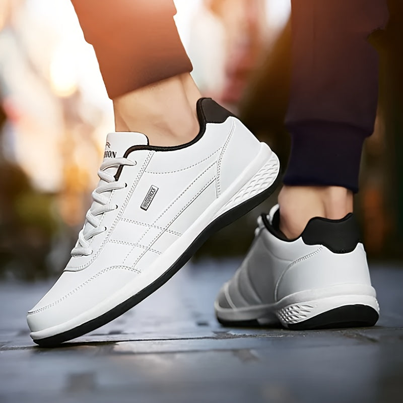 PLUS SIZE Men's Trendy Non Slip Sneakers, Comfy Durable Soft Sole Shoes For Men's Outdoor Activities