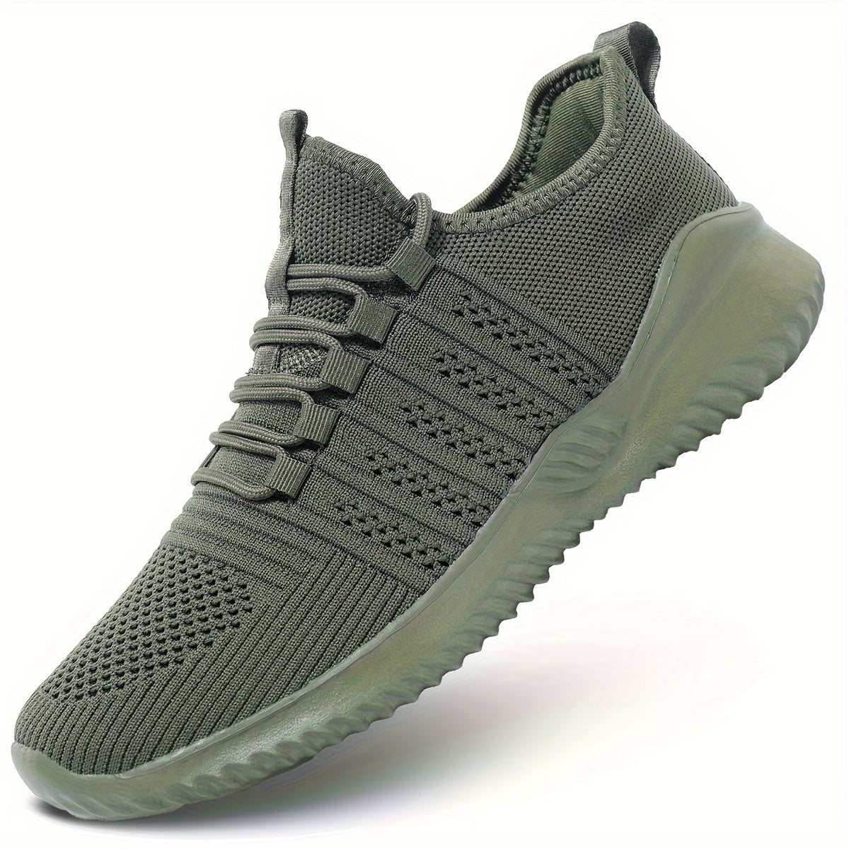 Men's Casual Sneakers, Breathable Lace-up Shoes With Fabric Uppers For Outdoor Walking Running, Spring Summer Autumn