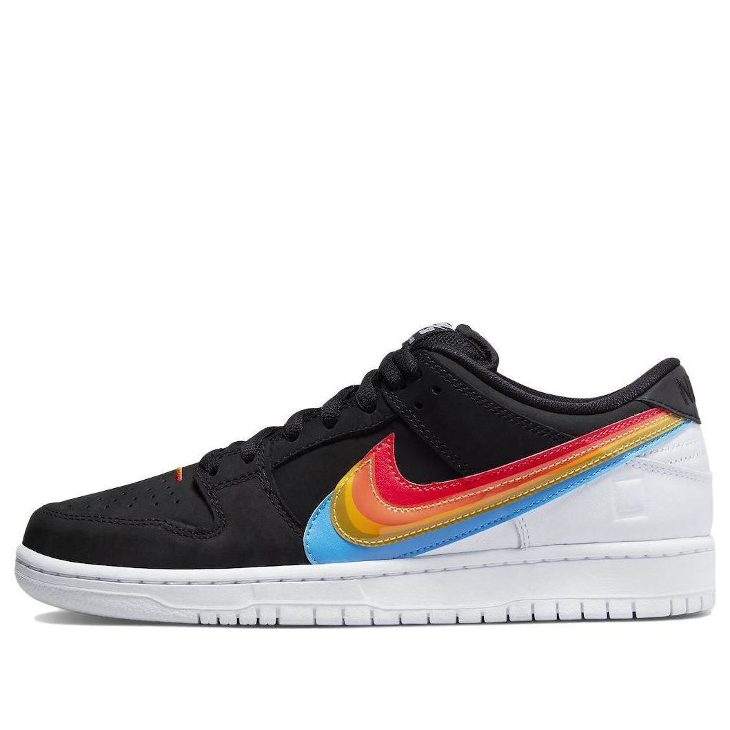 Polaroid x Nike SB Skateboard Dunk Low 'Black White Red'  DH7722-001 Iconic Trainers
